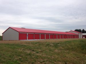 Red Colors Storage Building